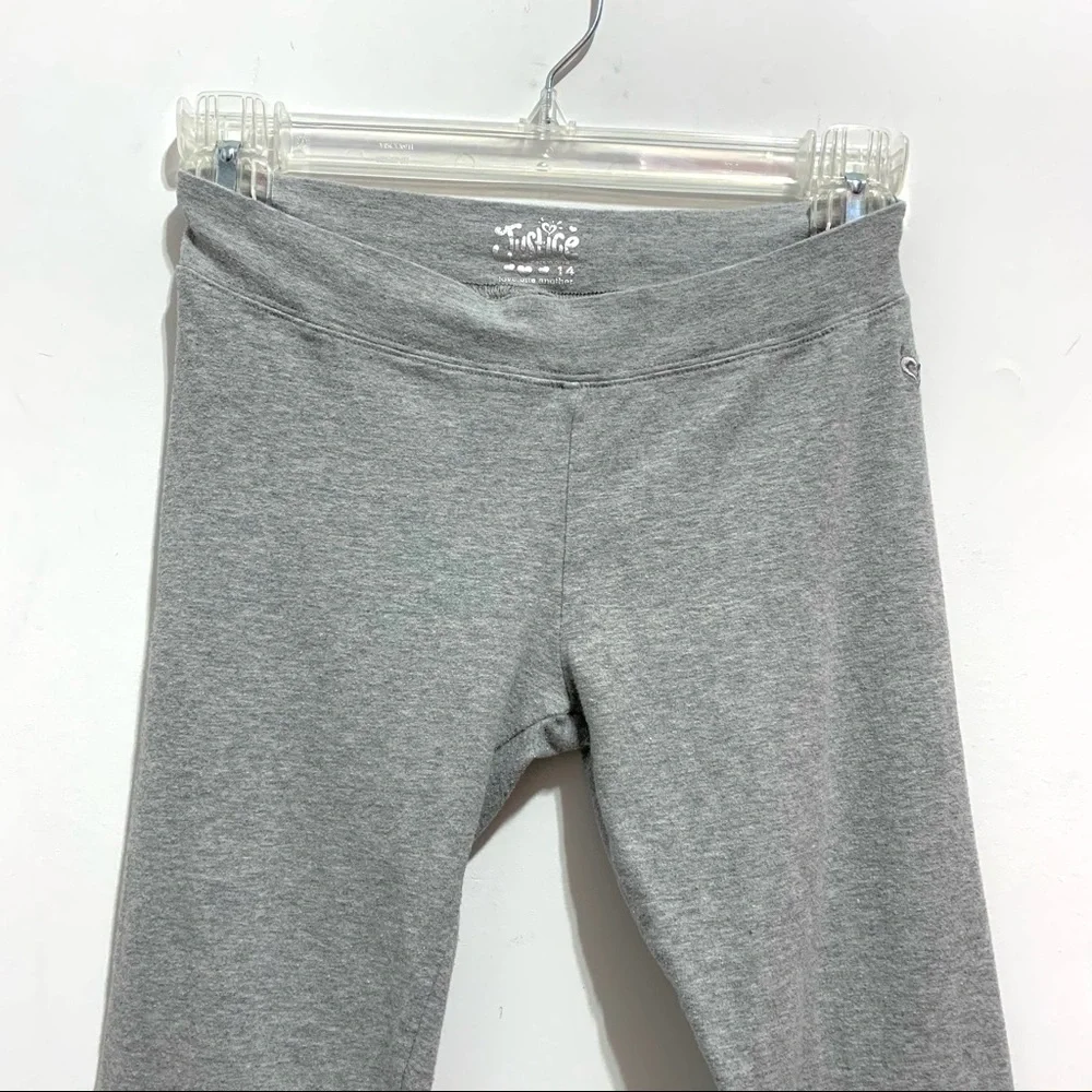 Justice Girl’s Gray Sequin Leggings